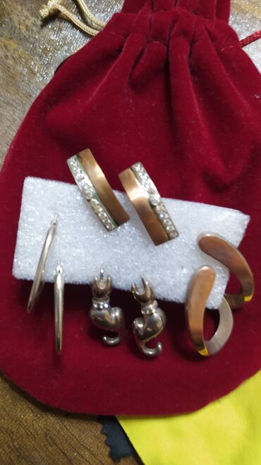 Серебряные серьги: Серебряные серьги, Проба 925, Агат, Женские, Новый — 22