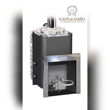 Taxta-şalban: Sauna qaz sobası, sauna üçün qaz sobası, sauna qaz peçi, sauna üçün