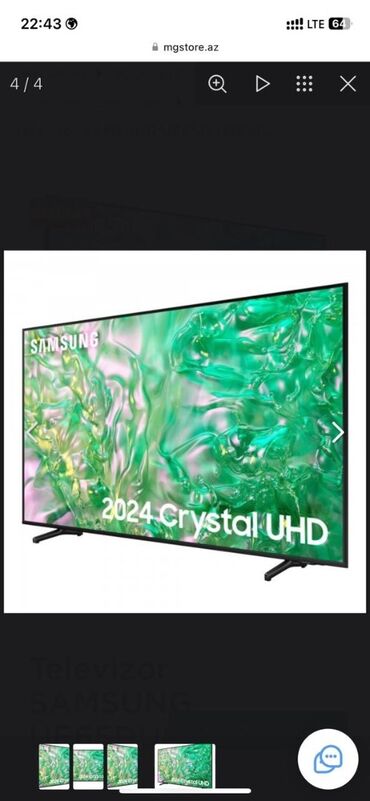 star track led tv: Yeni Televizor Samsung Led 65" UHD (3840x2160), Ünvandan götürmə