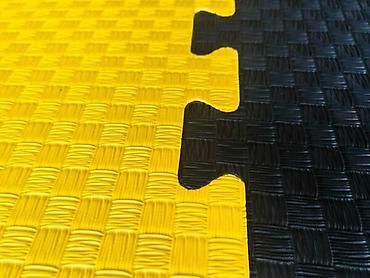 Другое для спорта и отдыха: Пазл маты татами EVA | Даянг | Желто-синий 1,5 см | Желто-чёрный 2 см — 5