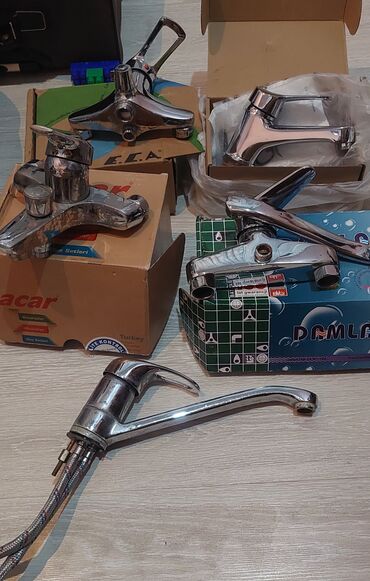 Çanaq üçün kranlar: Smestiteler. Paslanmayan latunnan su kranlari Metbex,hamam,axtafa — 10