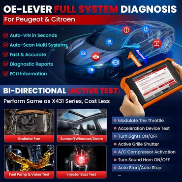 Alati za automobile: NOVO- LAUNCH X431 Creader Elite V2.0 OBD2 Peugeot i Citroen Novo - — 23