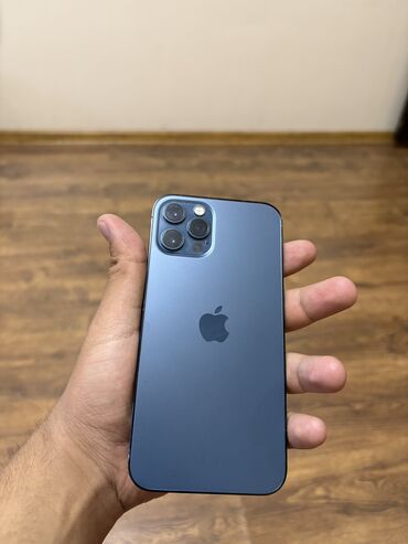 купить пиксель 5: IPhone 12 Pro, Колдонулган, 128 ГБ, Көк, Коргоочу айнек, Каптама, 75 %