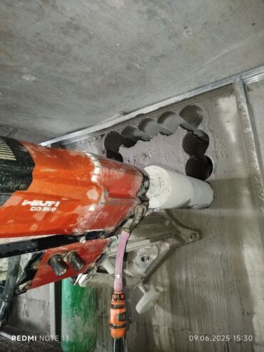 Beton işləri: Beton kəsmə beton deşmə xidməti Karot - HILTI DD 200 / 350 ilə 25 ° — 4