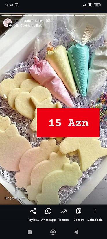 Başqa xidmətlər: Şirniyyat aləmi hər cür tort ların dekorlarin hazırlanması — 15