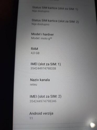 Motorola: Motorola Moto G20, 64 GB, bоја - Svetloplava, Garancija, Otisak prsta, Dual SIM — 13