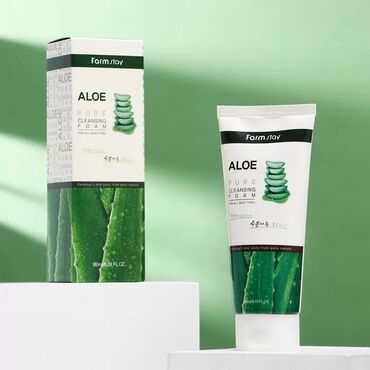 atomy pure spirulina: FarmStay Aloe Pure Cleansing Foam — это пенка для умывания с