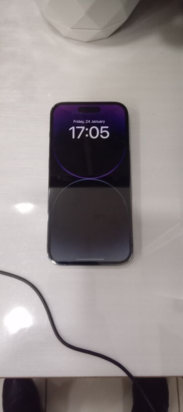 iphone 14 islenmis: IPhone 14 Pro, 256 GB, Deep Purple