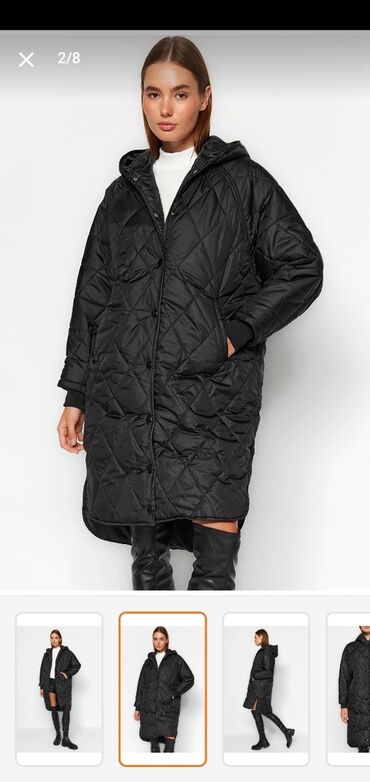 Kurtkalar: Qadın üçün qara kurtka. Ölçüsü səhv gəldiyi üçün satılır. S-38 bədən — 4