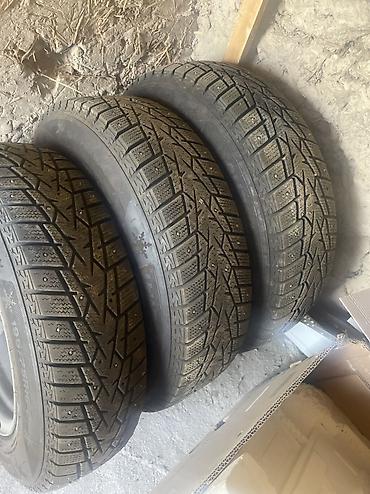 ли 9 авто: Колеса в сборе 195 / 75 / R 16, Зимняя шипованная, Б/у, Легковые, Железные, отверстий - 5 — 1