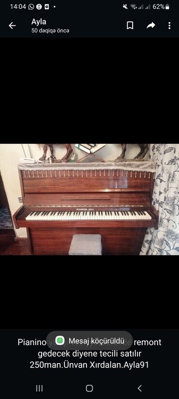 pianino satılır: Piano