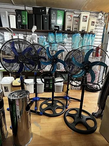 table fan: Напольный электрический вентилятор с большим диаметром решётки и 5 — 3