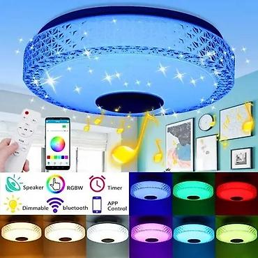 iphone 13 inch: Pametna LED plafonjera sa Bluetooth zvučnikom i daljinskim upravljačem — 1