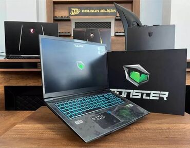 купить игровой ноутбук в баку: Monster TULPAR T7 V20.5 Gaming Laptop | 17,3'' FHD 1920X1080 144HZ IPS