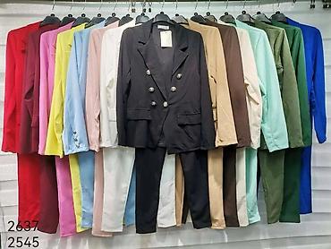 Kompleti: Ženski komplet – elegantno odelo sa sako‑m i pantalonama veličine S — 6