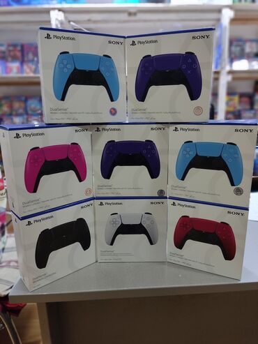 Video oyunlar üçün aksesuarlar: Playstation 5 üçün ağ, qırmızı, çəhrayı, mavi, bənövşəyi və qara