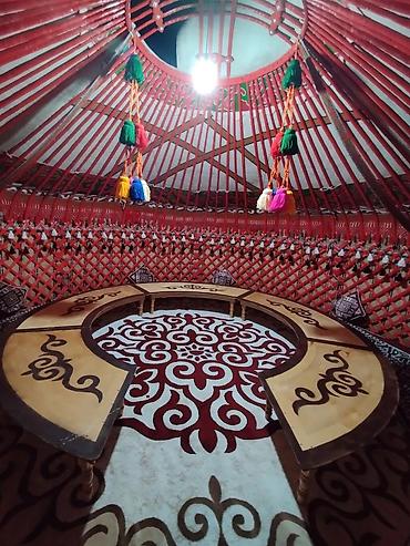 Аренда юрт: Аренда юрты, Каркас Деревянный, 85 баш, Казан, Посуда, С полом — 17