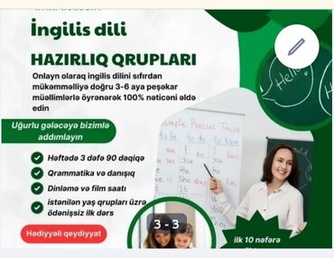 Repetitorlar: Xarici dil kursu, İngilis dili, Böyüklər üçün, Uşaqlar üçün