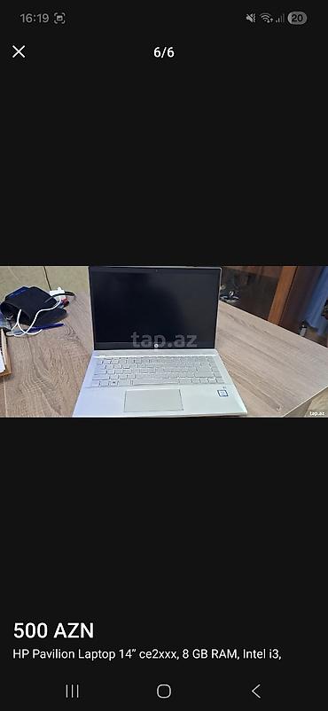 500gb ssd: Hp Pavilion laptop: yenicə profilaktika olunub. Yeni batareya və SSD — 1