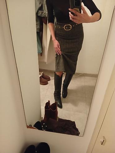 Suknje: Dostava placena,uplata pa slanje.Uska midi suknja sa visokim strukom — 3