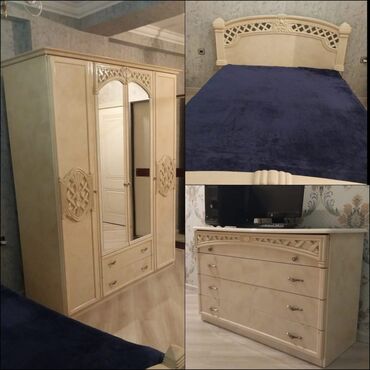 купить массажную кровать серагем бу: 2 односпальные кровати, Шкаф, Трюмо, 2 тумбы, Б/у