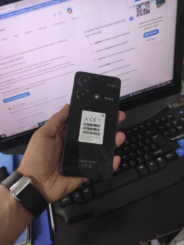 redmi telfon: Xiaomi Redmi Note 13, 256 GB, rəng - Qara