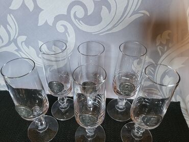 Ostali antikviteti: Case kristalno staklo za vino Zinnmunsen Nemacka iz 70,80ih. Case za — 6