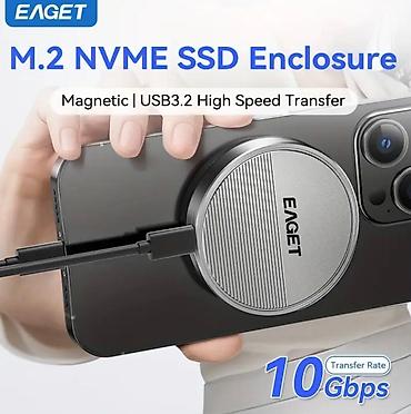 disk: EAGET Maqnitli M.2 2230 2242 Nvme SSD Korpusu SSD Qutusu USB C 3.2 — 2