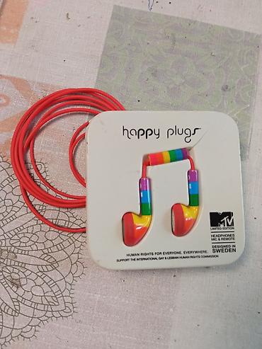 ajkula antena za auto: Happy Plugs žičane slušalice – MTV Limited Edition - Model: Happy — 1