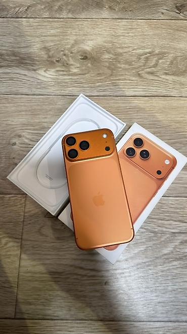 Техника и электроника: IPhone 17 Pro Max, Б/у, 256 ГБ, Оранжевый, Коробка, 95 % — 1