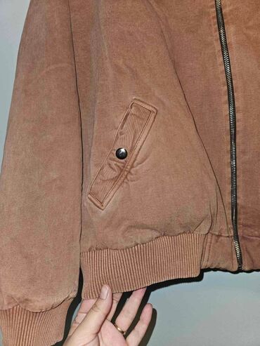 Bomberi: Ženska bomber jakna XL-XXL u boji terakote dužina 66 cm po.pazuh pazh — 5