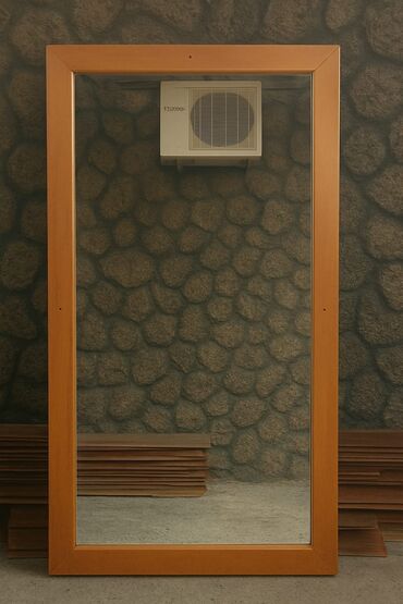 Güzgü Döşəmə üstü, Kvadrat, Sadə, Çərçivə ilə