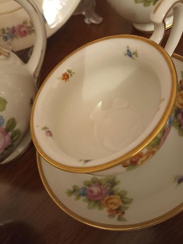 Çay dəstləri və servizlər: Çay dəsti, rəng - Ağ, Farfor, 6 nəfərlik, Almaniya — 23