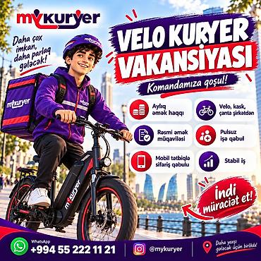 2000 manatliq is elanlari: Sürücü-kuryer tələb olunur, Nəqliyyat təmin edilir, Aylıq ödəniş, Təcrübəsiz — 1