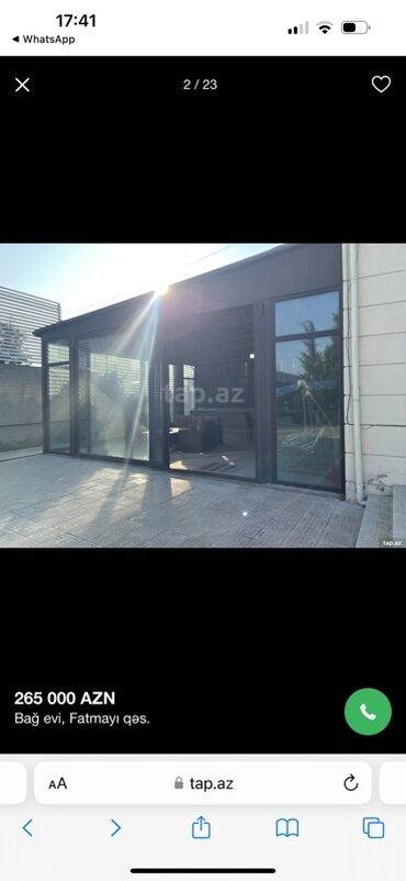 Bağ evlərinin satışı: Bakı, Fatmayı, 220 kv. m, 5 otaqlı, Hovuzlu, Artezian quyusu — 2