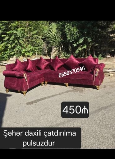 Divan və kreslo dəstləri: Yeni, Divan, 2 kreslo, Bazalı, Açılan — 3