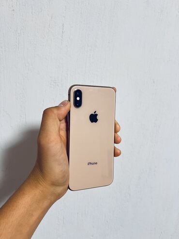 айфон 16 про макс купить в бишкеке: IPhone Xs, Колдонулган, 256 ГБ, Matte Gold, Каптама, Коргоочу айнек, 76 %