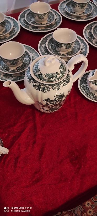 fiqura çayı: Çay dəsti, rəng - Yaşıl, Farfor, Villeroy & Boch, Almaniya — 3