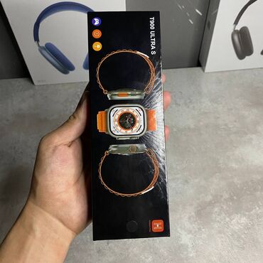 apple watch 5 цена в бишкеке: Smart-часы T900 Ultra копия Watch Ultra | Гарантия + Доставка Мы