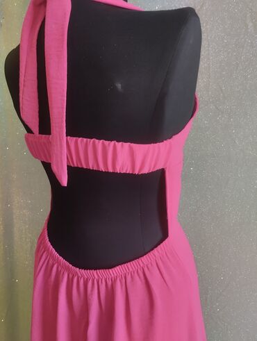 длинное летнее платье в пол: Күнүмдүк көйнөк, Жай, Узун модель, 2XL (EU 44)