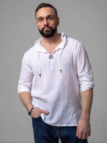 улутук кийимдер: Эркектердин көйнөгү, 5XL (EU 50), Жаңы, түсү - Ак, Акысыз жеткирүү