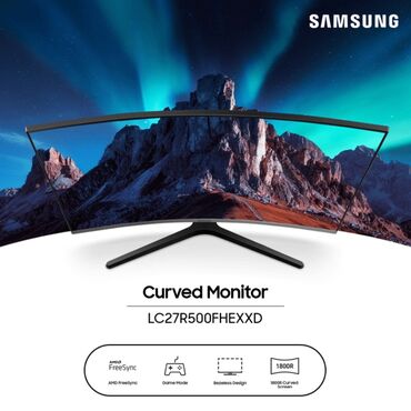 teze nomre aktiv etmek: Monitor Samsung CR50 27" Curved Model: C27R500FHP Yenidir, bağlı