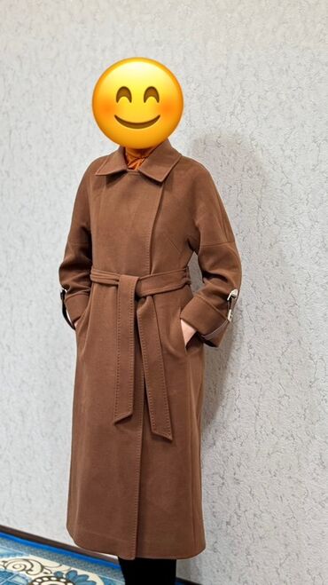 loreta пальто: Пальто, Халат, Осень-весна, Длинная модель, С поясом, M