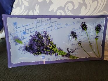 Ostalo posuđe: Tanjir nov barok 2016g italijanski dezen staklen. Tanjir iz 2016g za — 2