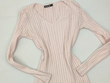 czarne obcisła bluzki z długim rękawem: Extra Me, Sweter damski, rozmiar One size