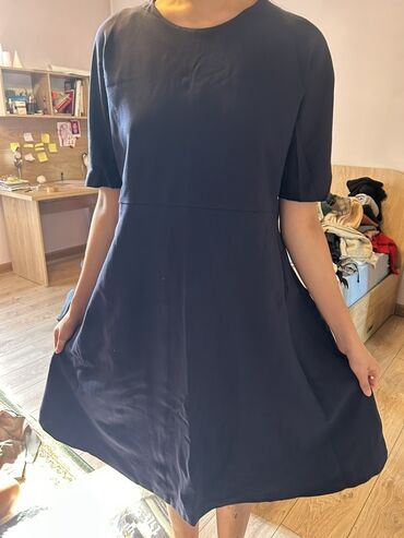 платья трапеция для полных: Күнүмдүк көйнөк, Кытай, Күз-жаз, Кыска модель, Түз, L (EU 40)