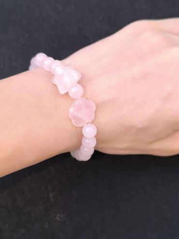 Bilərziklər: Məhsul: Əl işi daş muncuqlu elastik bilərziklər dəsti Təsvir: - Bir — 14