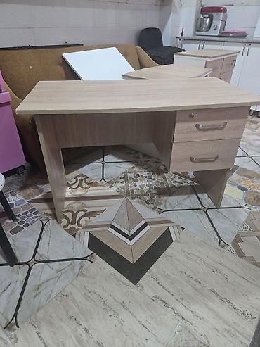qarderob şkafları: Ofis mebel dəsti – L formalı rəis masası, köməkçi masa, şkaf və 2 ədəd — 3