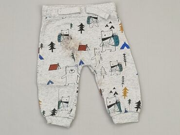 legginsy które nie prześwitują: Spodnie dresowe, F&F, 6-9 m, stan - Dobry