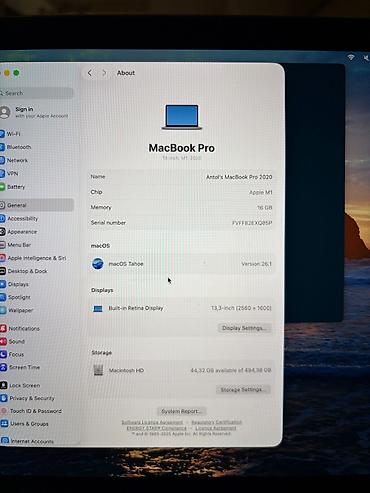 Ноутбуки Apple (MacBook): Для программирования, Б/у, Apple M1, ОЗУ, RAM: 16 ГБ — 4